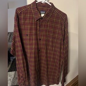 Patagonia Organic Cotton Button Down Flannel Shirt